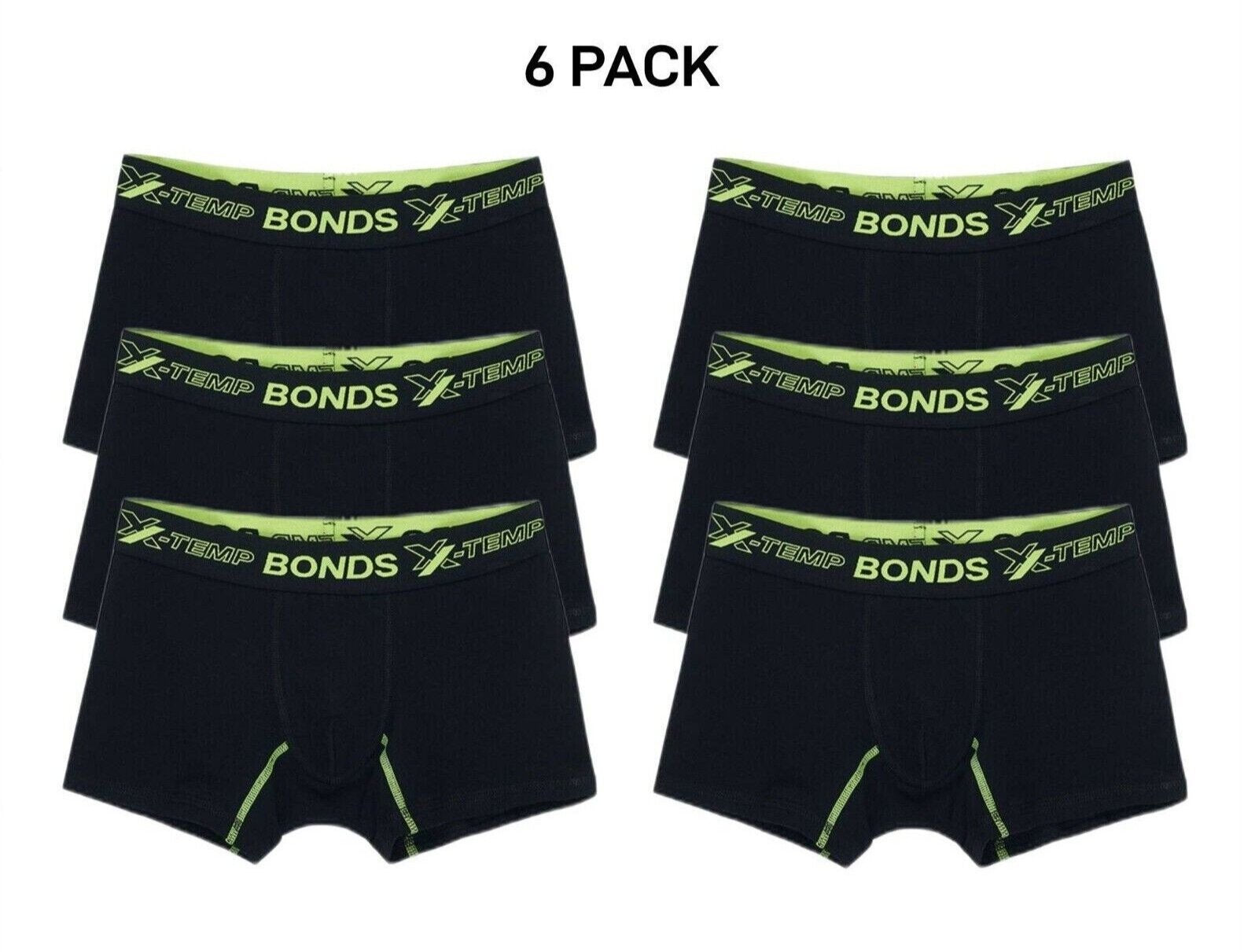 Bonds Boys X-Temp Trunk Temperature Control Dual Action Cooling 6 Pack UX4F1A