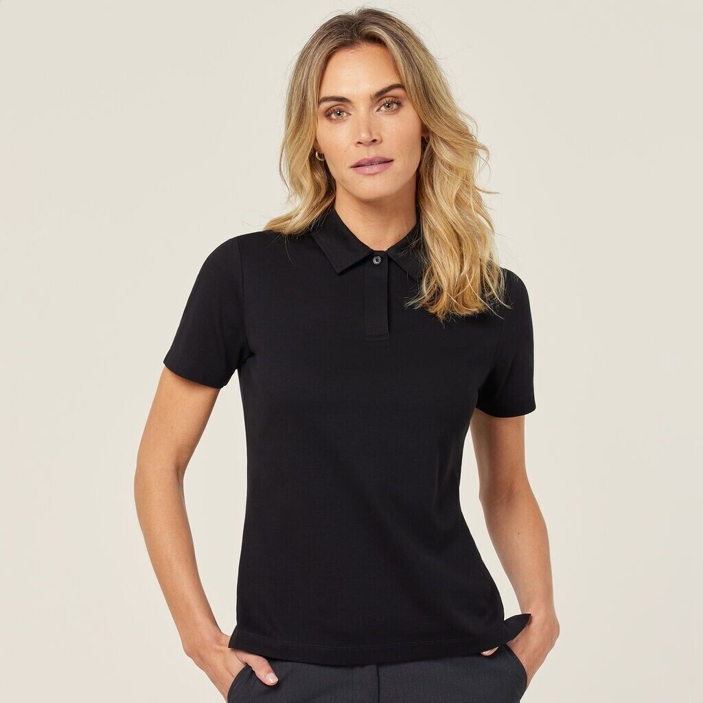 NNT Womens Cotton Pique Collared Soft Button Comfy Classic Polo CATUT4-Collins Clothing Co