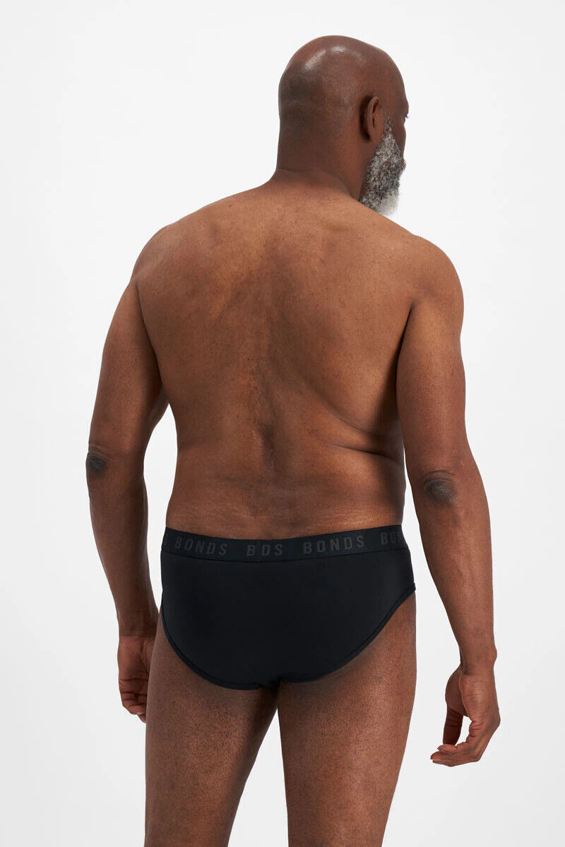 Bonds Mens Damn Dry Brief Protects Light Leaks and Sweats Anti Odour 6 Pack MWHV