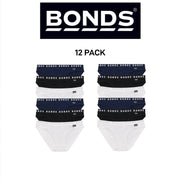 Bonds Girls Hipster Bikini Plain Comfortable Cotton Fabric 12 Pack UWPR3A