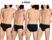 Bonds Mens Basic Hipster Briefs Cotton Stretchable Tailored Fit 4 Pack M38DM4