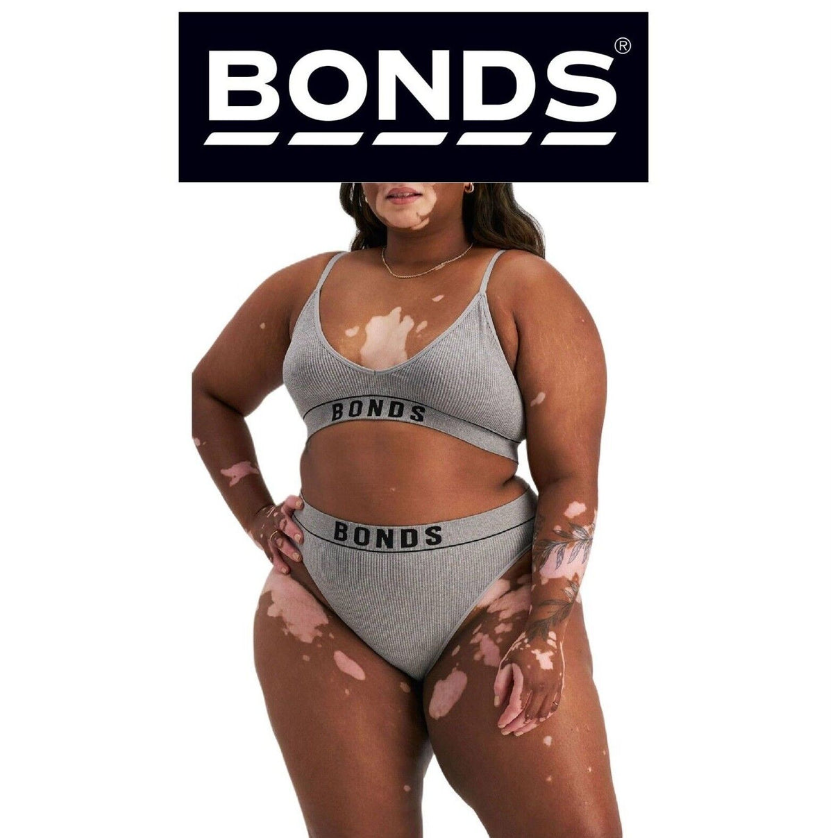 Bonds Womens Retro Rib Hi Leg Bikini Comfortable Smooth Waitband WU8GA