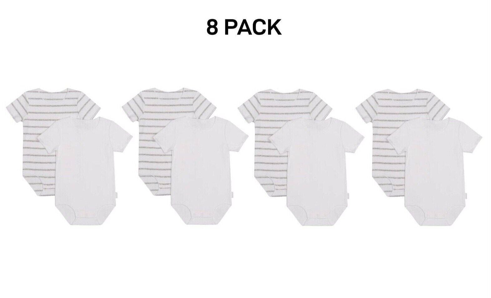 Bonds Baby Wonderbodies Short Sleeve Bodysuit Ultimate Comfort 8 Pack BXK7A