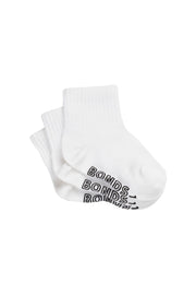 Bonds Baby Lightweight Quarter Crew Sock Comfy Cotton Grip Soles 3 Pack RXU83N
