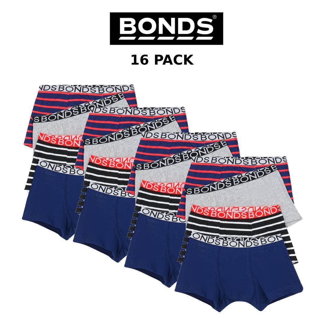 Bonds Boys Trunk Supportive Pouch with Comfy Coverage 16 Pack UWCF4A X79