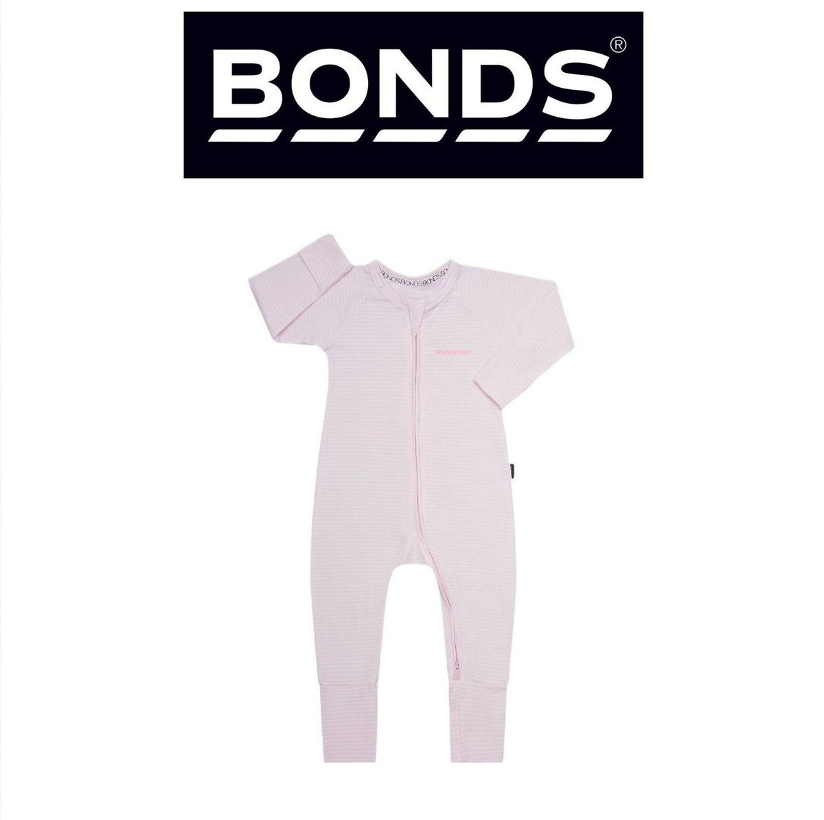 Bonds Baby Wondersuit Two-way Zip Soft Cosy & Stretchable Fabric BZDYM