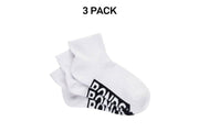Bonds Womens Logo Cushioned Quarter Crew Comfy Cushioning Socks 3 Pack LXPP3N