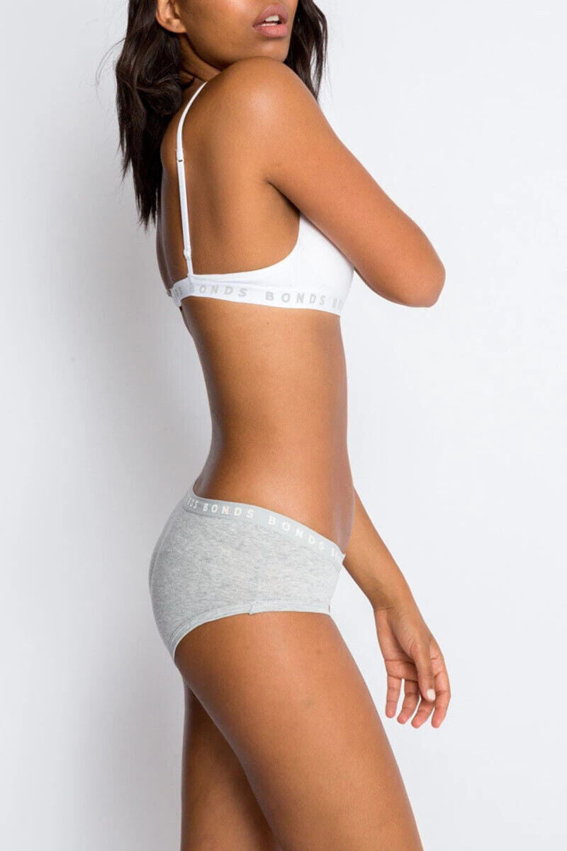 Bonds Womens Hipster Boyleg Soft Cotton Comfortable Stretch Brief 3 Pack WUVWA