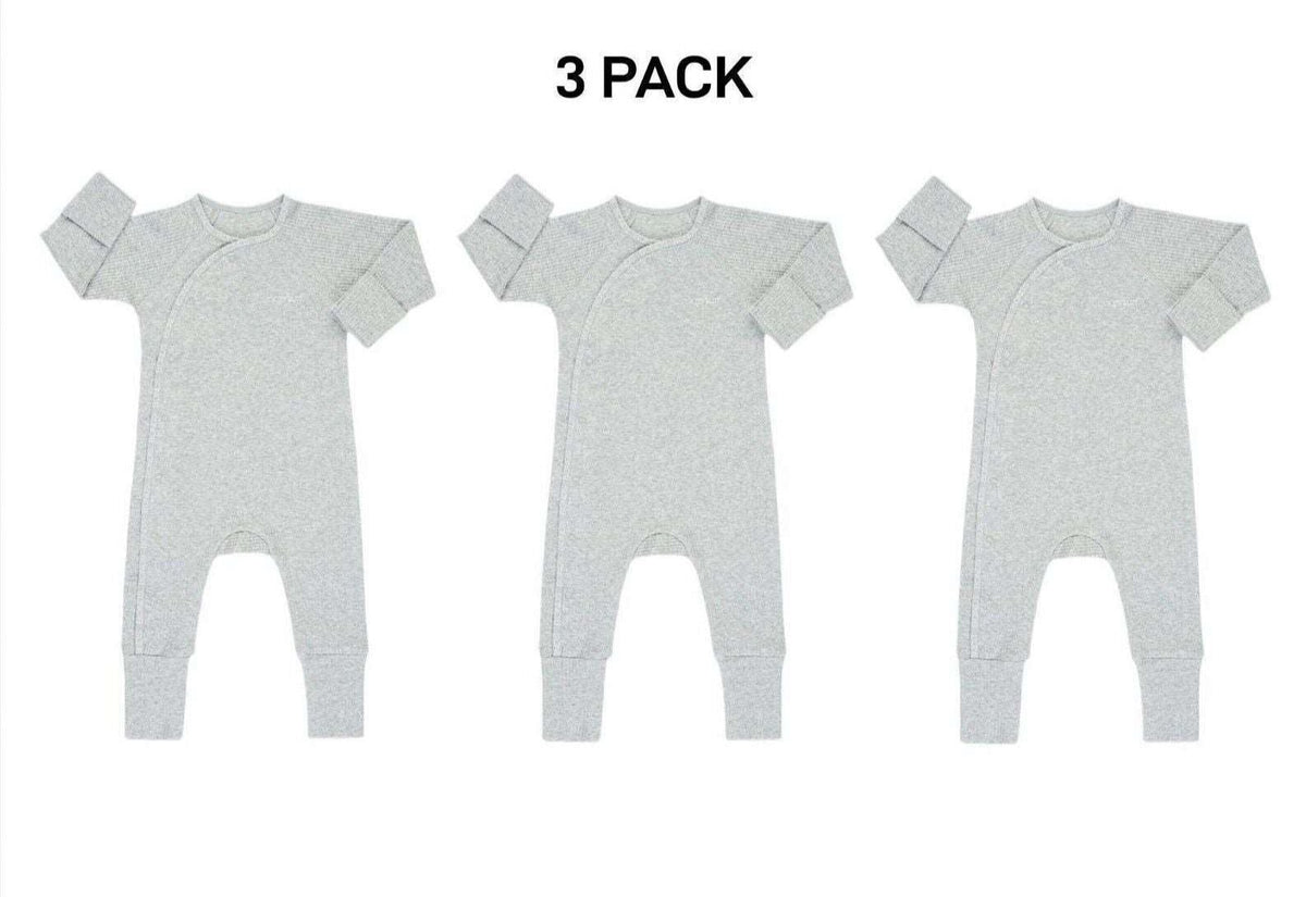 Bonds Baby Pointelle Cozysuit Branded Elastic Trim Aussie Cotton 3 Pack BXGGA