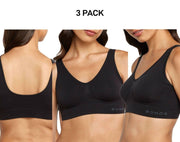 Bonds Womens Comfy Crop Regular Super Soft Flexible Wirefree Bra 3 Pack WVLHY