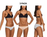 Bonds Womens Hipster Bikini Soft Cotton Low Rise Stretchy Waist 3 Pack WUFNA