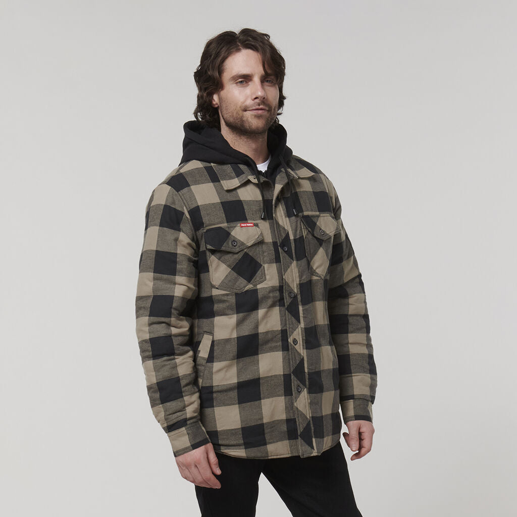 Clearance! Hard Yakka 2 Pack Quilted Shacket Winter Shirt Hoodie Jacket Y06690-Collins Clothing Co