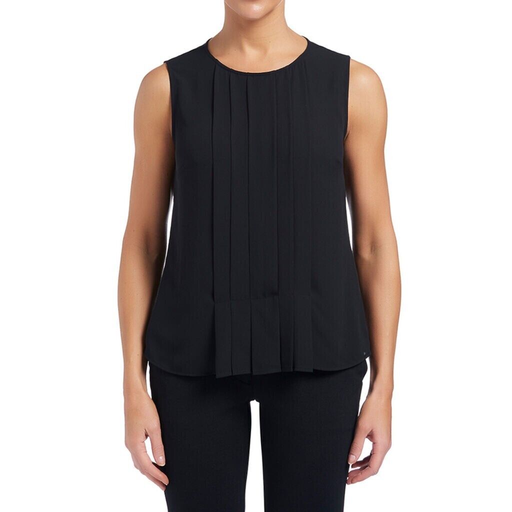 NNT Womens 4 Pack Sleeveles Pleat Front Silhouette Lightweight Blouse CATU5Q-Collins Clothing Co