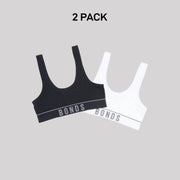 Bonds Girls Original Rib Tank Crop Super Comfort and Soft Support 2 Pack UWLK2A