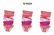 Bonds Girls Bikini Soft and Stretchy Perfect Everyday Coverage 15 Pack UWNV5A