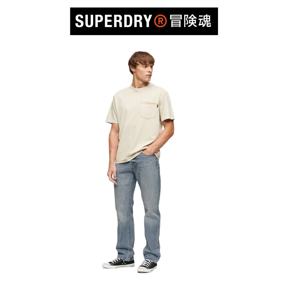 Superdry Mens Vintage Straight Comfy Classic Five Pocket Denim Jeans SM31WD2V