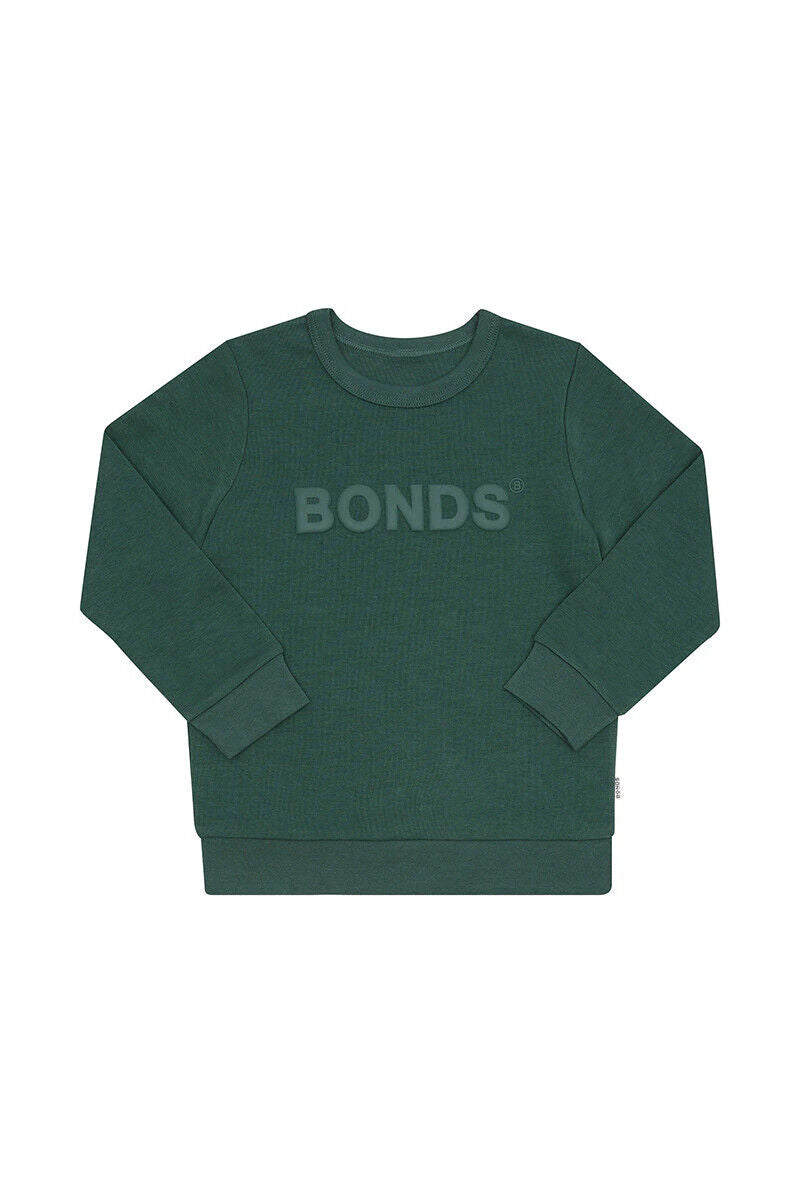 Bonds Kids Tech Sweats Pullover Super Soft Knitted Warm Cotton Poly Blend KVQTK