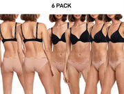 Bonds Womens Original Bikini Plain Breathable Stretchy Waist 6 Pack WVGMA