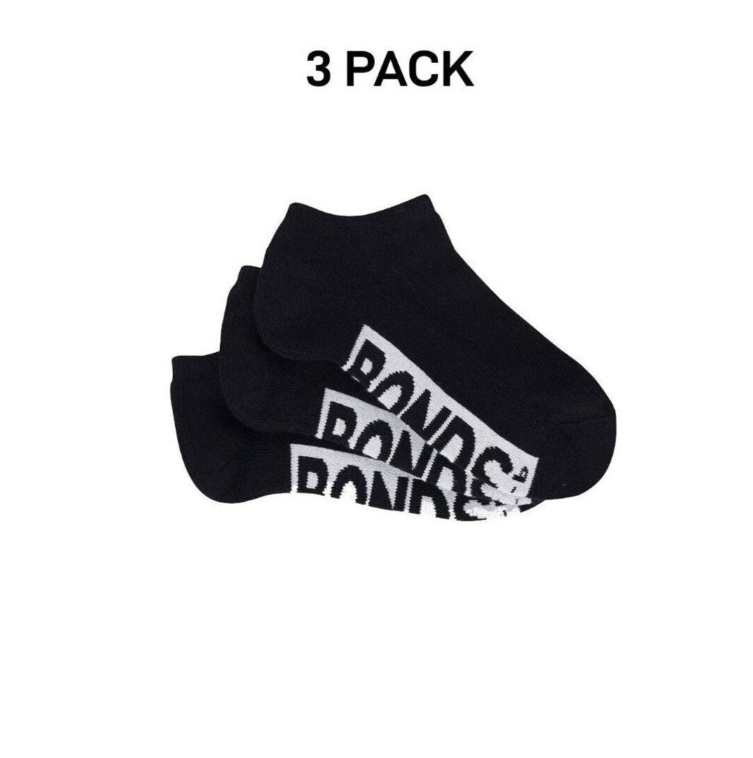 Bonds Kids Cushioned Low Cut Mesh Cooling Zone Cotton Sock 3 Pack RXVQ3N