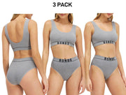 Bonds Womens Retro Rib Hi Hi Bikini Smooth Comfy Stretchable Knit 3 Pack WU8FA
