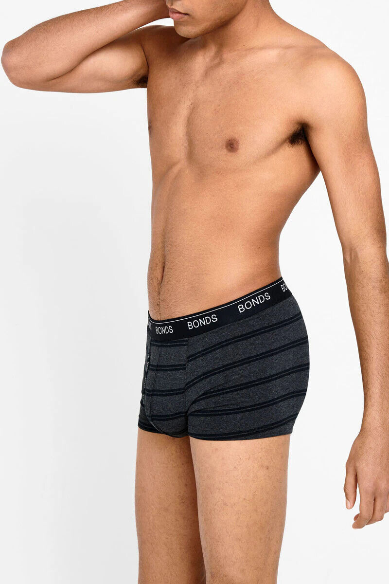 Bonds Mens Guyfront Trunk Ultra Soft Elastic Waistband Seam Free 3 Pack MX3K
