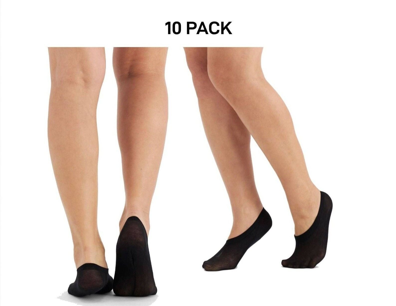 Bonds Womens Sheer Relief Cushioned Footlet Wicks Moisture 10 Pack L64711