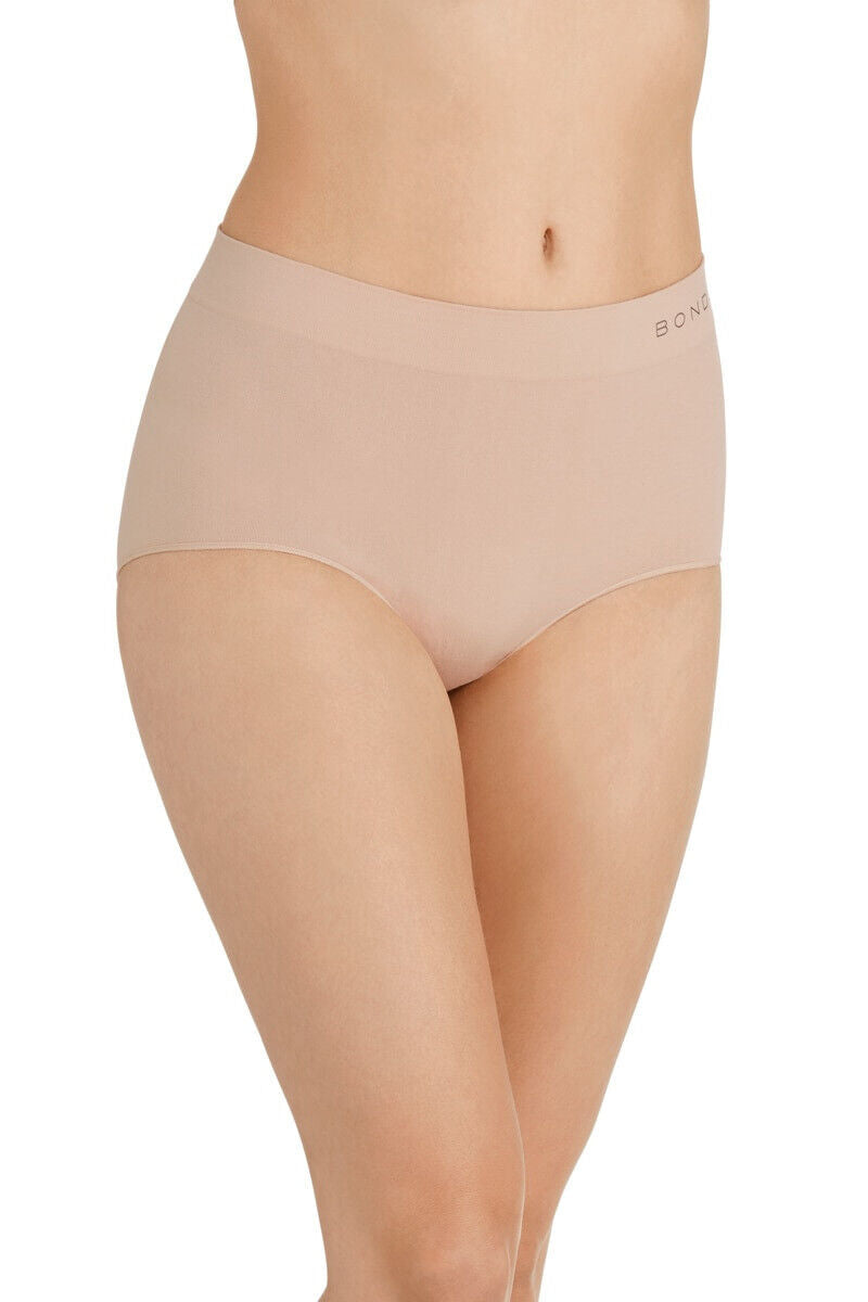 Bonds Womens Full Brief Seamless Comfortable Branded Waistband 6 Pack WWGAA