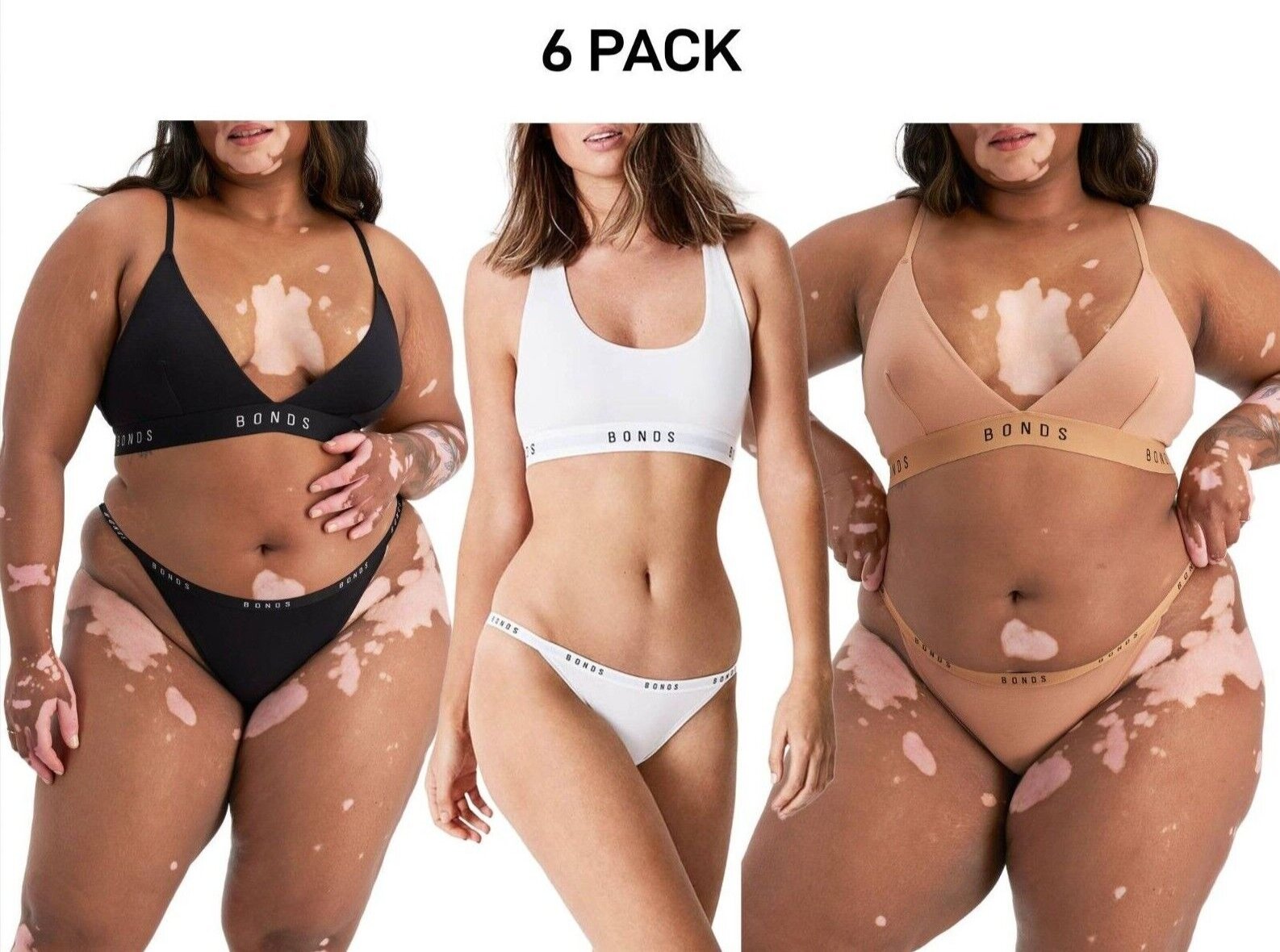 Bonds Womens Originals String Bikini Classic Ultra Smooth Finish 6 Pack WVGNA