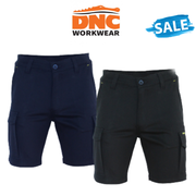 SALE DNC Workwear Men SlimFlex Cargo Shorts Comfortable Work Tough Short 3364