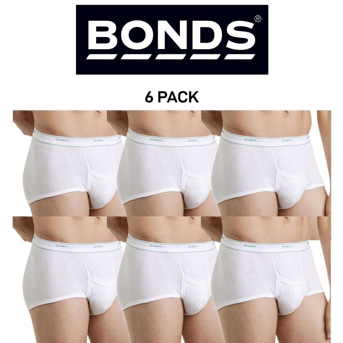 Bonds Mens Support Brief Provide The Ultimate Everyday Support 6 Pack M810