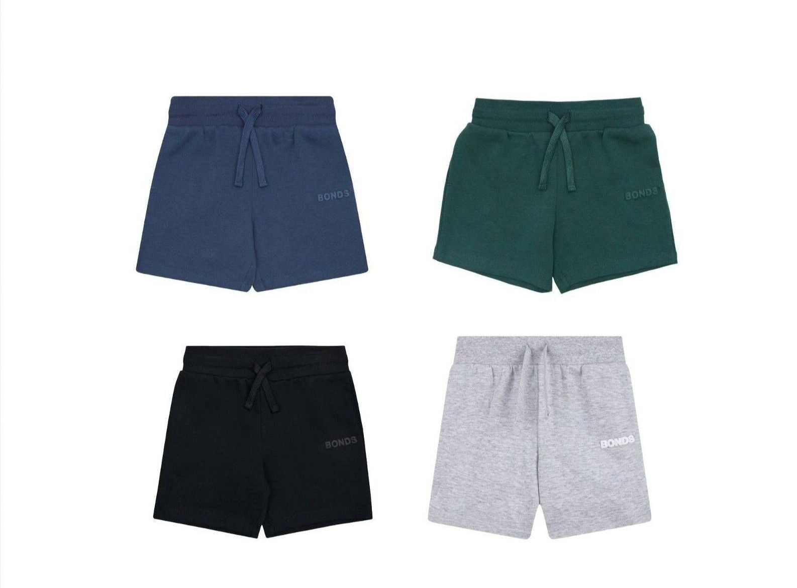 Bonds Kids Tech Sweats Short Lightweight Soft Rib Waistband Sporty Style KVQPK