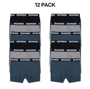 Bonds Mens Total Package Trunk Soft and Breathable Viscose Bamboo 12 Pack MWK83A