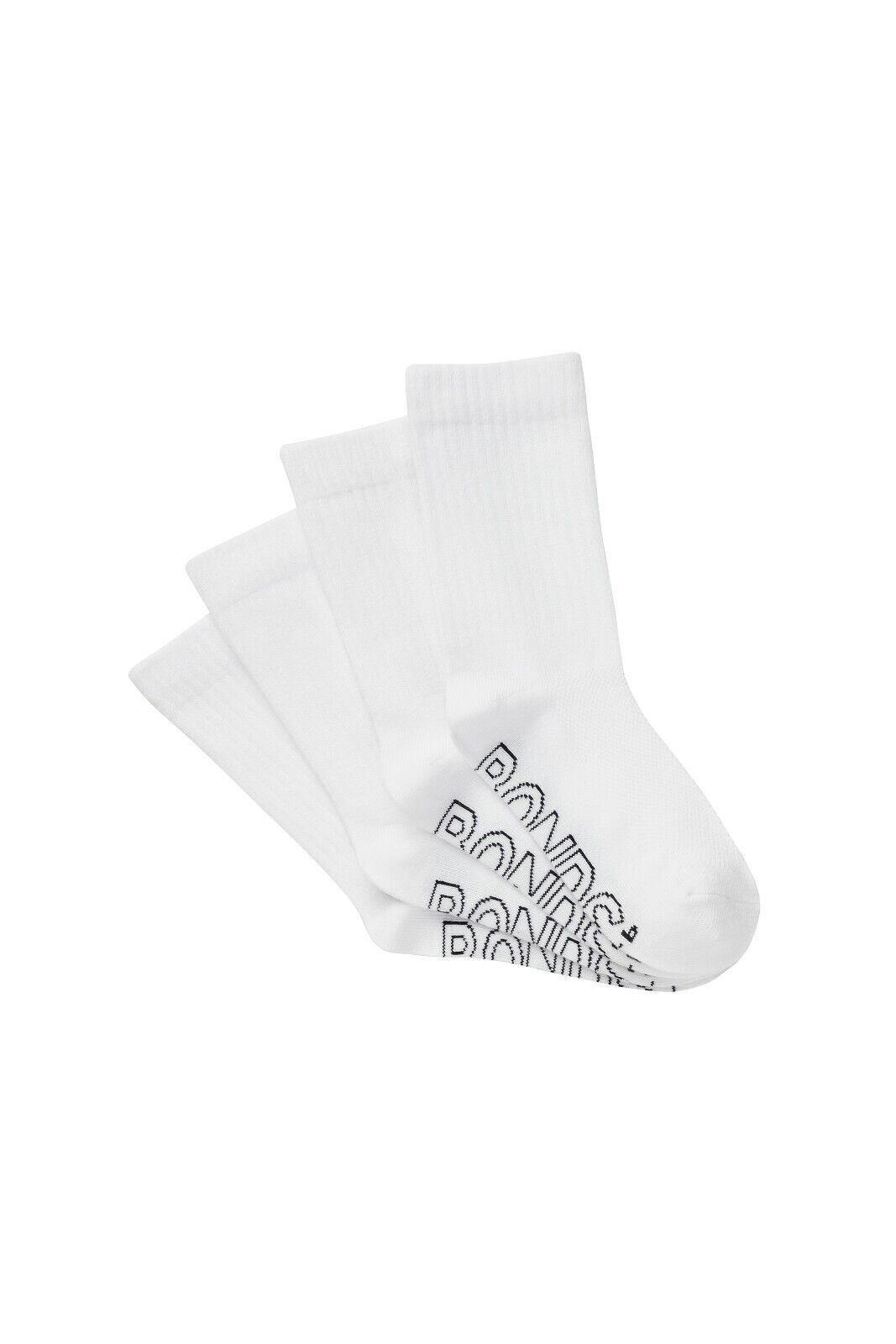 Bonds Kids Logo Light Crew Sock Soft Cotton Mesh Cooling 12 Pack RXVJ4N