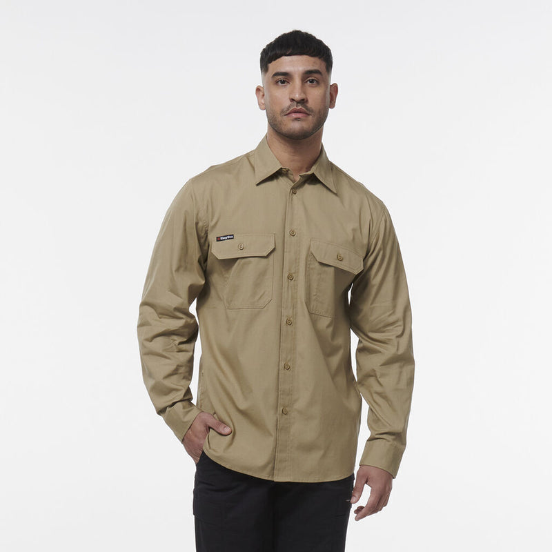 KINGGEE Mens Workcool Lightweight Workshirt Vented Breathable Shirt K14031-Collins Clothing Co