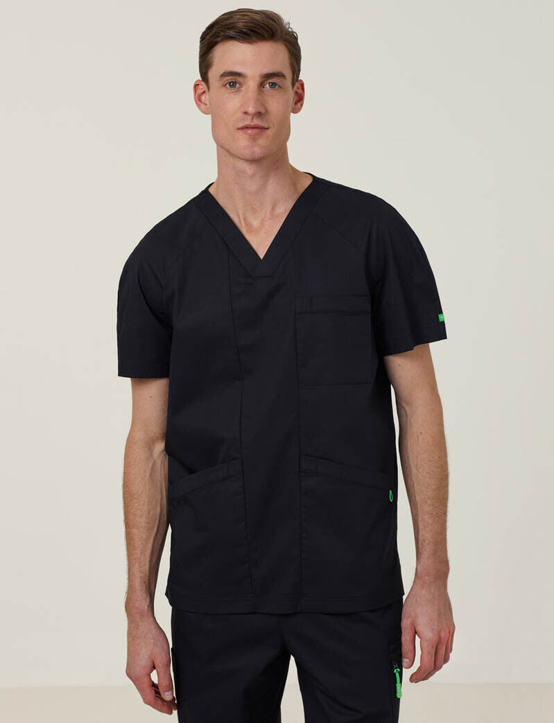 SALE NNT Uniform Mens Next Gen Anti Bacterial Carl Nurse Work Scrub Top CATRFV