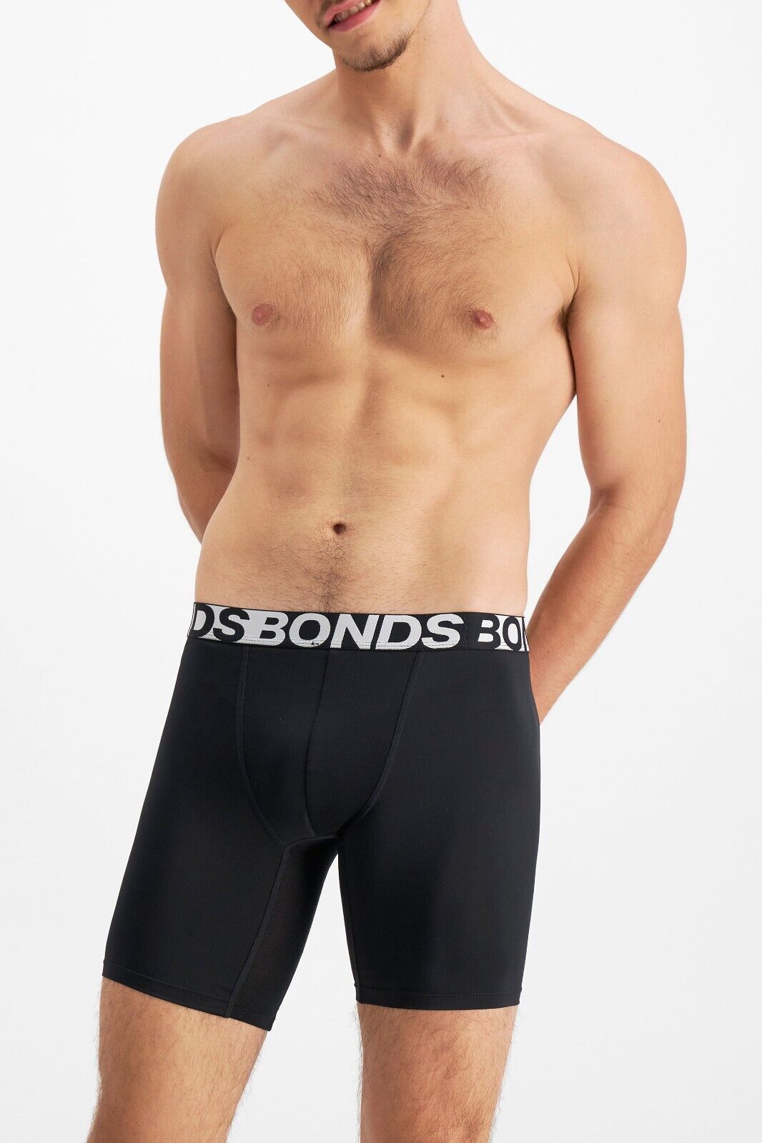 Bonds Mens Active Everyday Long Trunk Lightweight Double-Layer 3 Pack MWR9