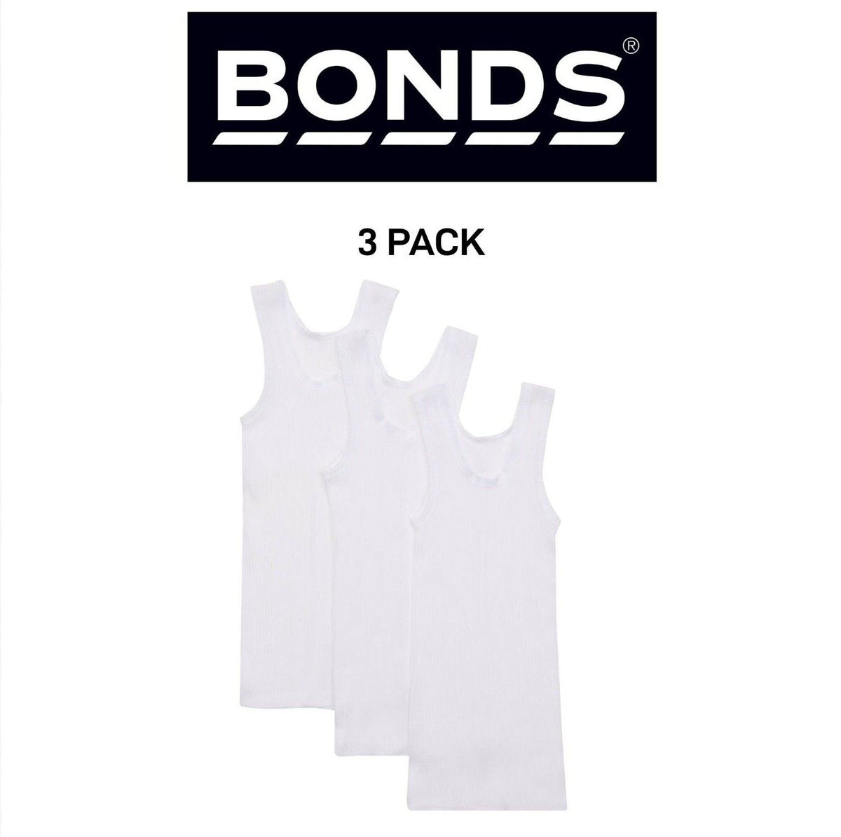 Bonds Baby Vest Extra Warmth & Comfort with Side Seamfree 3 Pack BXHNT