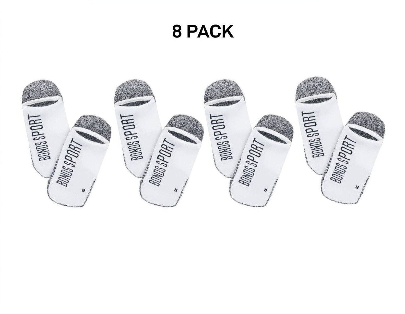 Bonds Womens Sport Tech No Show Socks Absorbing Cushioned Sole 8 Pack LYBL2N