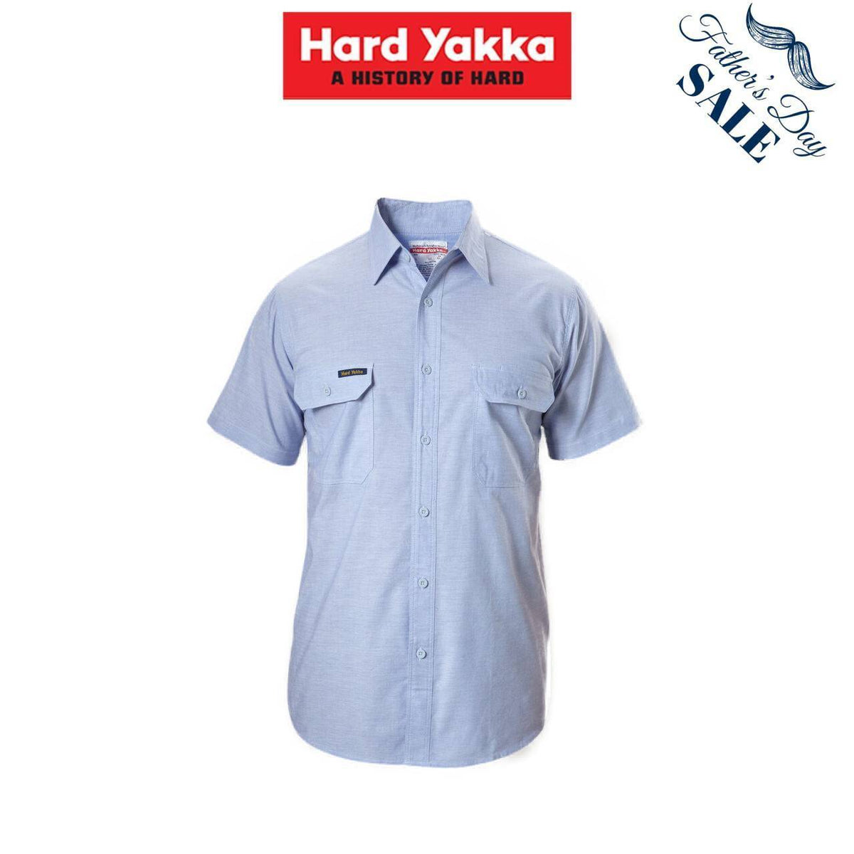 FATHER'S DAY SALE! Hard Yakka Mens Chambray Long Sleeve Business Shirt Y07529