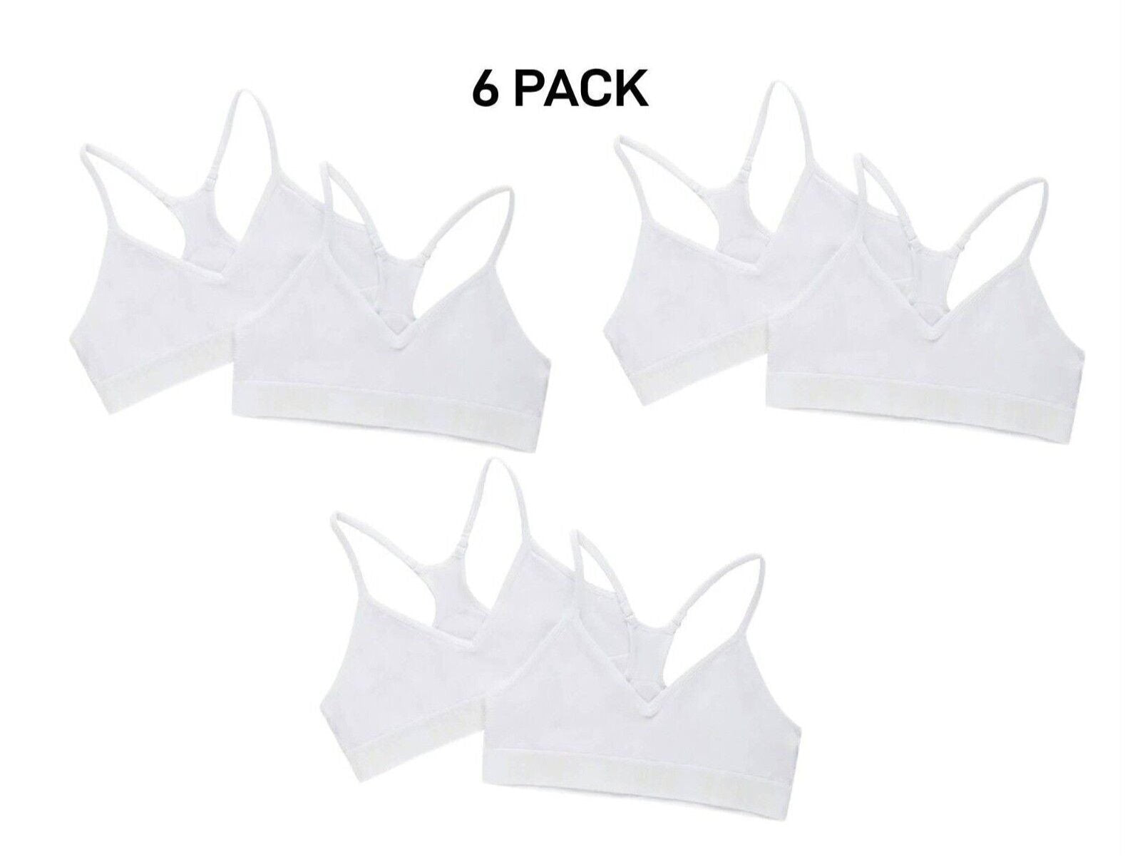 Bonds Girls Super Stretchies Racer Crop Double Layered Front 6 Pack UXNK2A