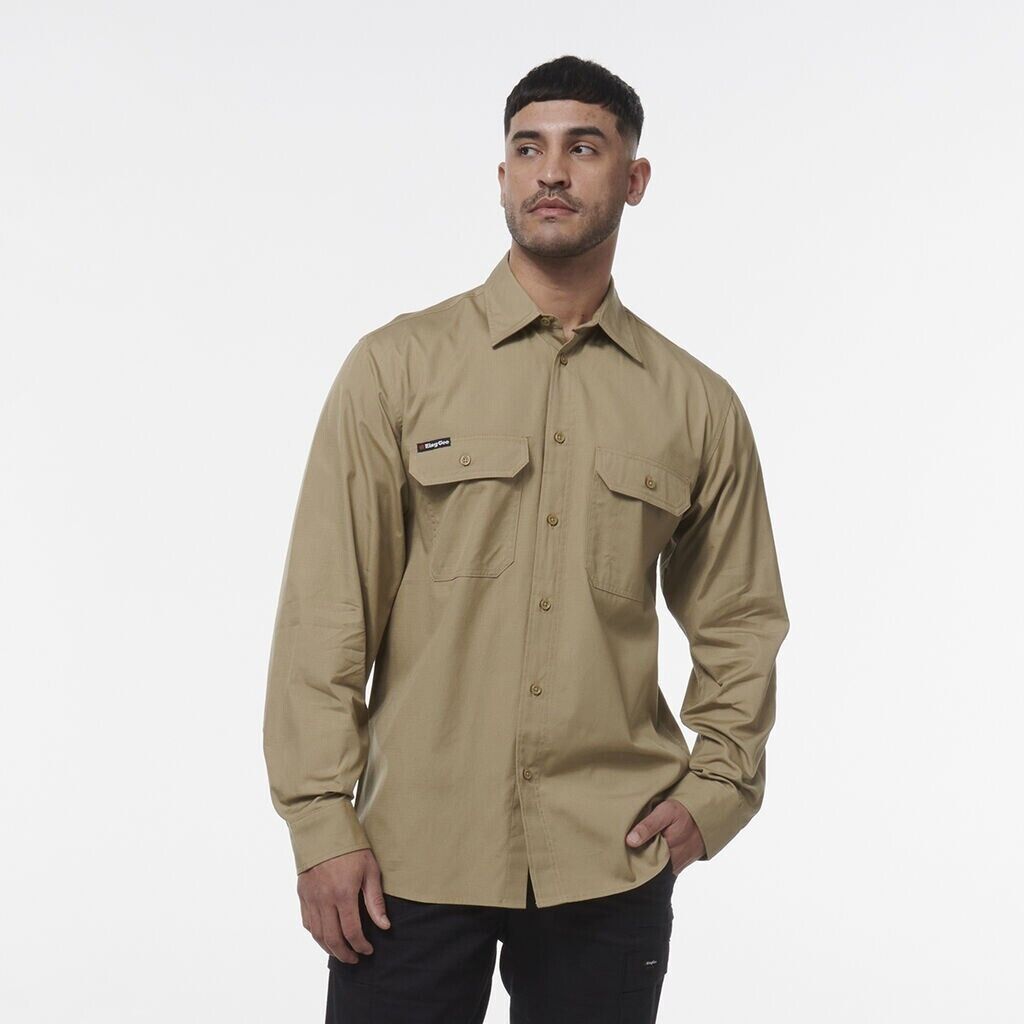 KINGGEE Mens Workcool Lightweight Workshirt Vented Breathable Shirt K14031-Collins Clothing Co