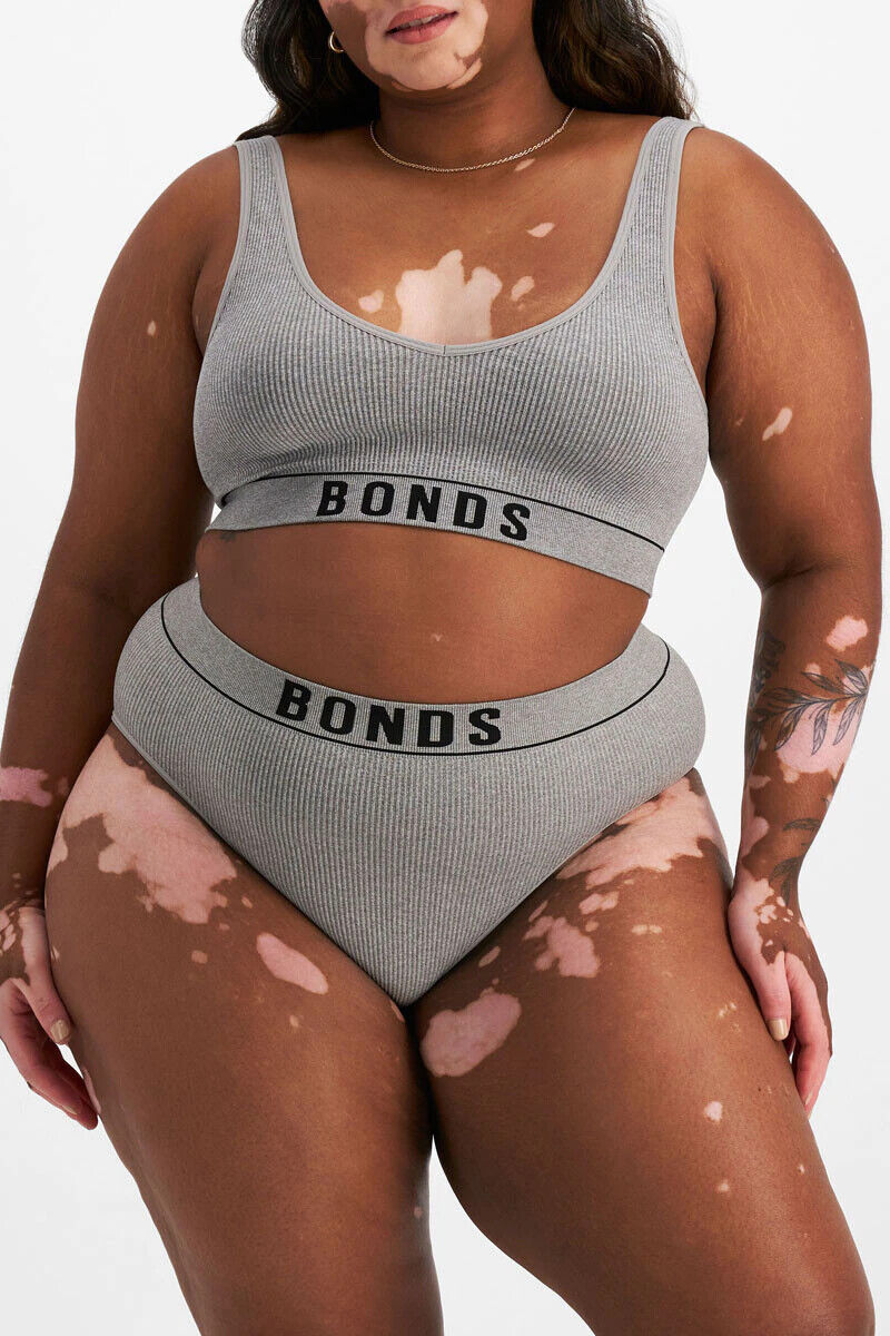 Bonds Womens Retro Rib Seamless Hi Hi Bikini High Waist & High Leg 6 Pack WU8FT