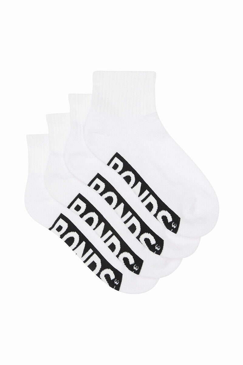 Bonds Kids Logo Cushioned Quarter Crew Sock Thickness & Comfiness 8 Pack RXTW4W