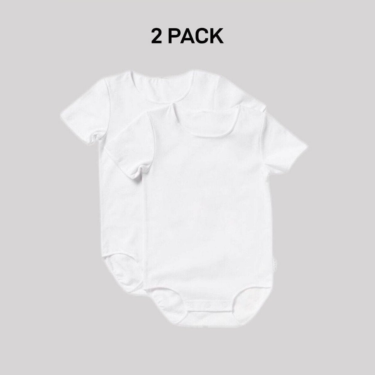 Bonds Baby Wonderbodies Short Sleeve Bodysuit Ultimate Comfort 2 Pack BY4TA