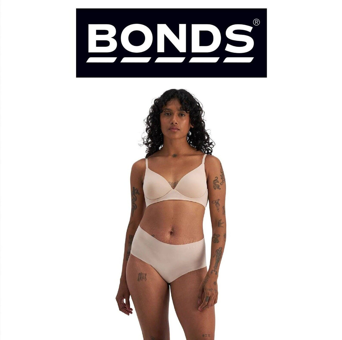 Bonds Womens Invisible Freecuts Full Brief Light Sleek Full Coverage Undies WRCT