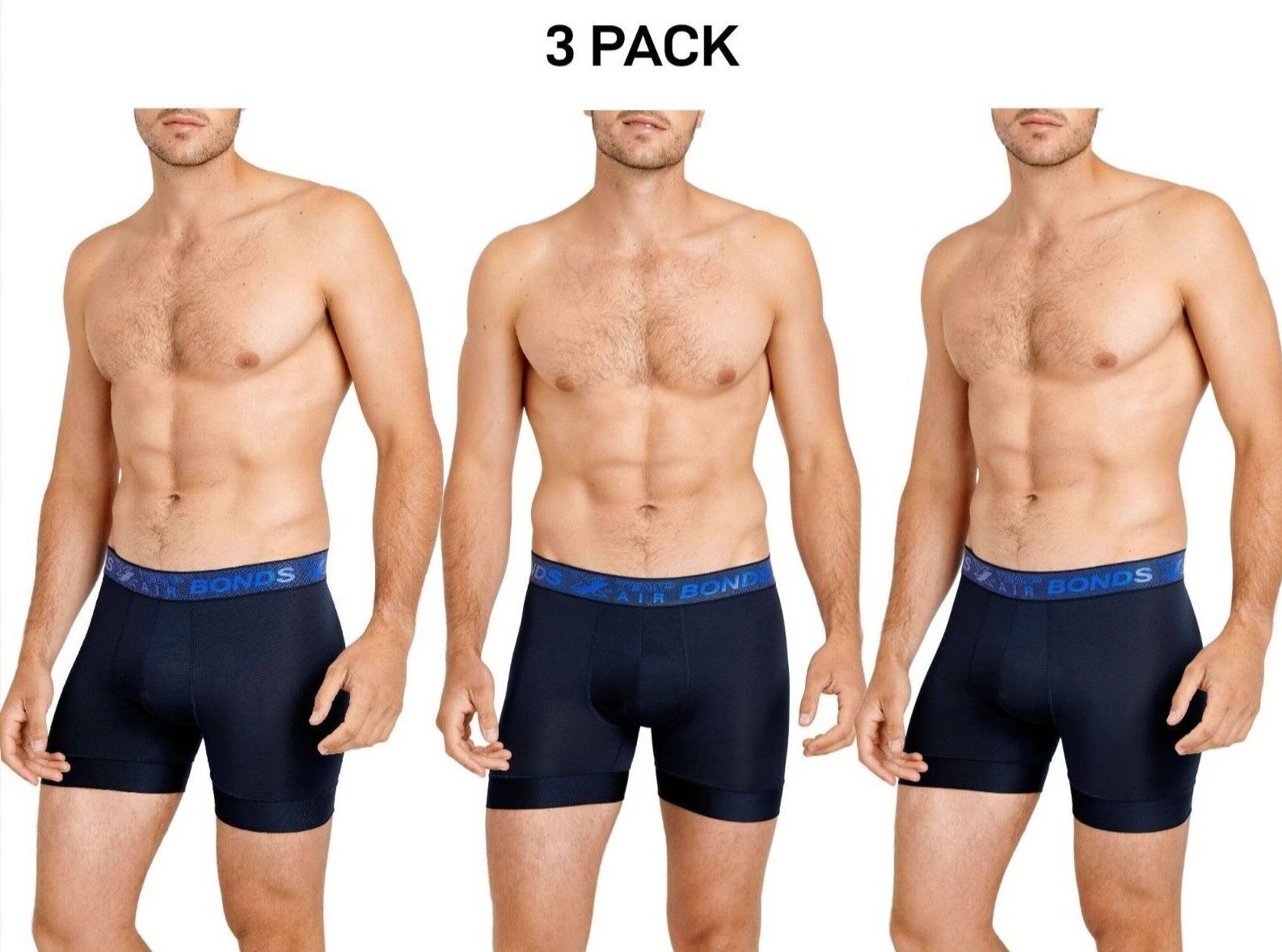 Bonds Mens X-Temp Air Trunk Activemesh Panels Promote Airflow Undies 3 Pack MX4R