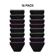 Bonds Girls Bikini Sport Ultimate Comfy & Fresh Moisture Wicking 16 Pack UWKL4A