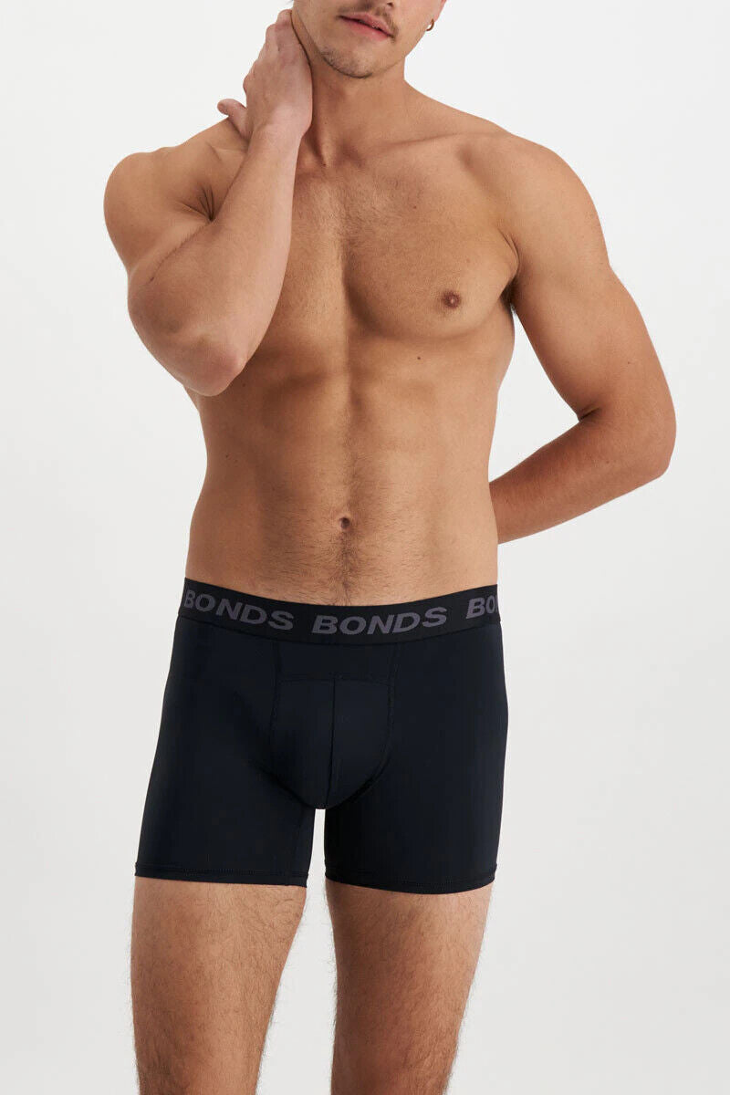 Bonds Mens Quickdry Trunk Wide Inner Leg Panel Moisture Wicking MWQL