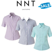 SALE NNT Womens Cotton Blend Balance Stripe BK Stripe Classic Shirt CAT47C
