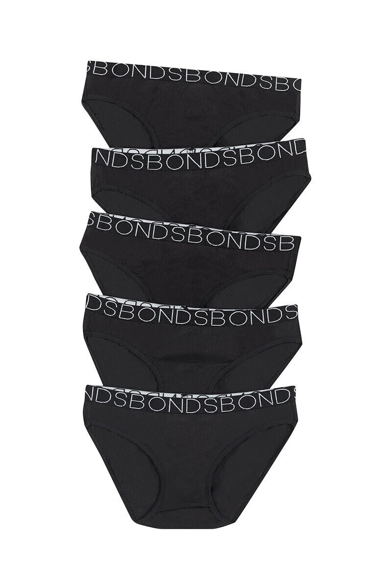 Bonds Girls Bikini Comfy Flexible Coverage Lightweight Breathable 10 Pack UWCE5A